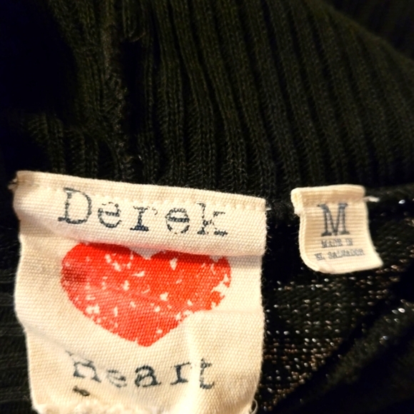 Derek Heart Black and Silver Sweater Dress - Picture 6 of 7